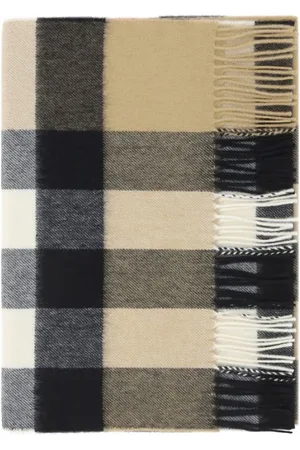 Burberry Homme, Accessoires, Multicolore, Taille: ONE Size Écharpe Iconique en Cachemire à Carreaux