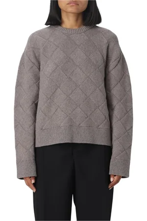 Bottega Veneta Femme, Pulls, Gris, Taille: 40 FR Pull en Cachemire de Luxe