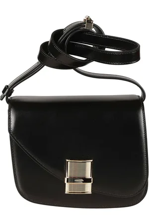 Salvatore Ferragamo Femme, Sacs, Noir, Taille: ONE Size Fiamma S Flap Sac bandoulière