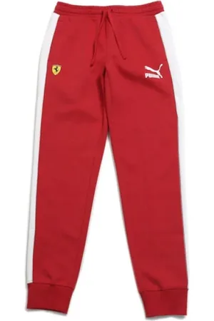 PUMA Homme, Pantalons, Rouge, Taille: XL Pantalon Ferrari rouge et blanc
