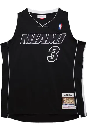 Mitchell & Ness Homme, Sport, Noir, Taille: 2XL Maillot Dwyane Wade Miami Heat