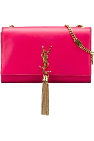 Saint Laurent Femme, Pre-owned, Rose, Taille: ONE Size Pre-owned Cuir sacs-ports-paule