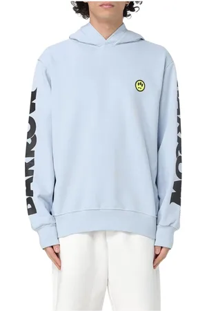 BARROW Homme, Sweatshirts et sweats à capuche, Bleu, Taille: S Sweat à Manches Longues Graphique Bleu
