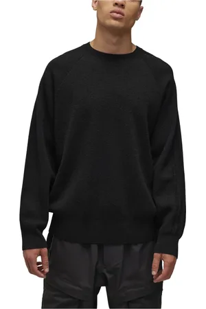 adidas Homme, Sweatshirts et sweats à capuche, Noir, Taille: XS Sweat à col rond en tricot avec logo Noir Élégant Confortable