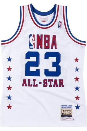 Mitchell & Ness Homme, Sport, Blanc, Taille: M Maillot NBA All Star Michael Jordan 1988