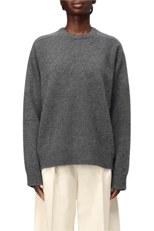 Maison Margiela Femme, Pulls, Gris, Taille: 40 FR Pull col rond en cachemire gris