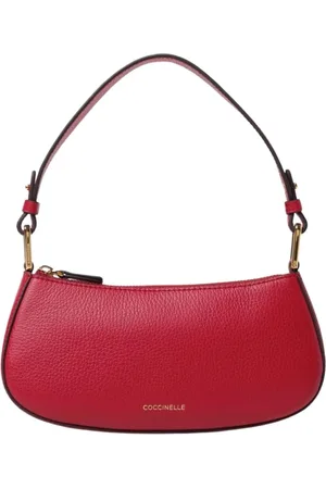 Coccinelle Femme, Sacs, Rouge, Taille: ONE Size Pochette à Fermeture Éclair Dorée