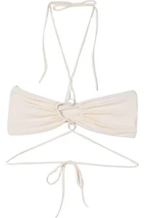 MAGDA BUTRYM Femme, Maillots de bain, Blanc, Taille: 38 FR Maillot de bain à volants une épaule