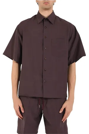 COSTUMEIN Homme, Chemises, Violet, Taille: L Chemise en lyocell coupe décontractée