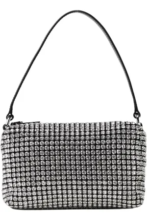 Alexander Wang Femme, Sacs, Blanc, Taille: ONE Size Mini Pochette en Maille de Cristal Blanc