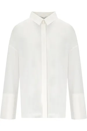 Max Mara Femme, Blouses et Chemises, Blanc, Taille: 38 FR Chemise Blanche Sedan avec Manches Kimono