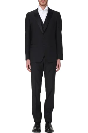 Dolce & Gabbana Homme, Costumes, Noir, Taille: L Costume Formel Noir Classique