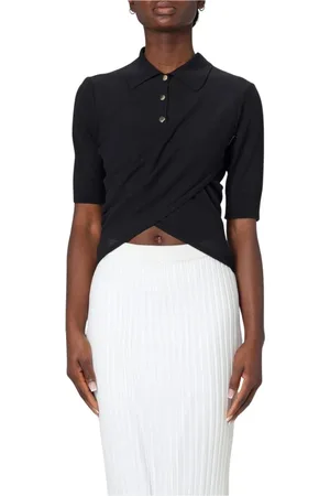 Sportmax Femme, Tops, Noir, Taille: 38 FR Pull Noir à Côtes