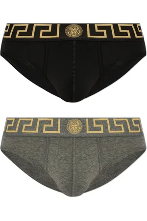 VERSACE Homme, Sous-vêtements, Multicolore, Taille: L Lot de deux slips