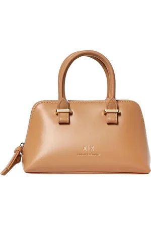 Armani Exchange Femme, Sacs, Brun, Taille: ONE Size Sac à bandoulière en cuir noir