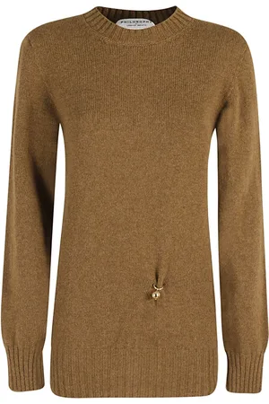 Serafini Femme, Pulls, Vert, Taille: 38 FR Pull en mélange de laine et cachemire