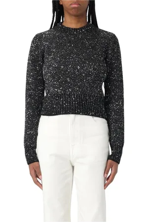 Golden Goose Femme, Pulls, Noir, Taille: 38 FR Pull à Sequins Tricoté Noir