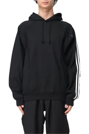 Y-3 Homme, Sweatshirts et sweats à capuche, Noir, Taille: S Sweat à Capuche Noir Coupe Décontractée