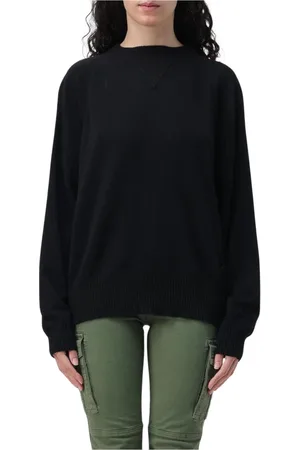Woolrich Femme, Pulls, Noir, Taille: 40 FR Pull col rond en cachemire rose