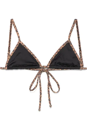 Frankies Bikinis Femme, Maillots de bain, Noir, Taille: 40 FR Maillot de Bain Léopard avec Bretelles Réglables