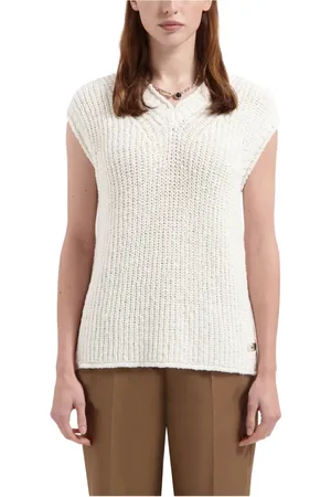 OLAF HUSSEIN Femme, Pulls, , Taille: 38 FR Gilet Slub pour Femmes
