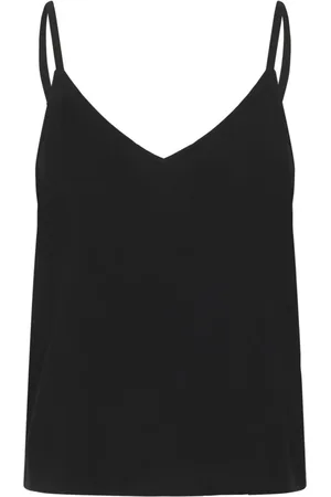 Part Two Femme, Tops, Noir, Taille: 48 FR Haut noir col en V Rosianepw Blouse