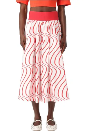 Msgm Femme, Jupes, Rouge, Taille: 36 FR Jupe Mini Florale pour Femmes