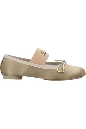 Maison Margiela Femme, Chaussures, Brun, Taille: 36 1/2 EU Ballerines noires en satin avec