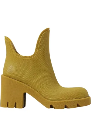 Burberry Femme, Chaussures, Jaune, Taille: 39 EU Bottes de cheville en caoutchouc beige