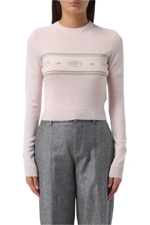 Chiara Ferragni Femme, Pulls, Rose, Taille: 42 FR Pull Rose à Logo