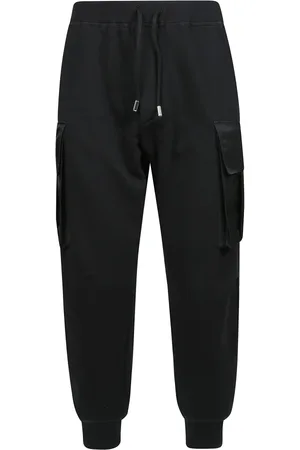 Dsquared2 Homme, Pantalons, Noir, Taille: XL Pantalon Jogging Cargo avec Taille à Cordon