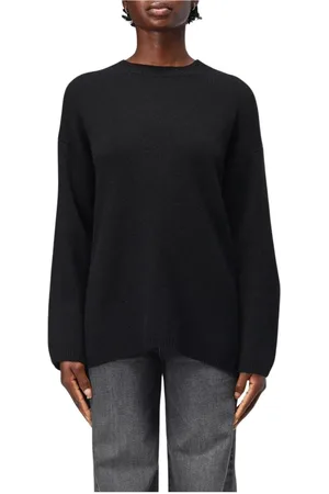 Allude Femme, Pulls, Noir, Taille: 36 FR Pull en Cachemire Beige