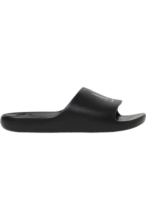 Armani Exchange Homme, Chaussures, Noir, Taille: 44 EU Sandales Casual en Caoutchouc Noir