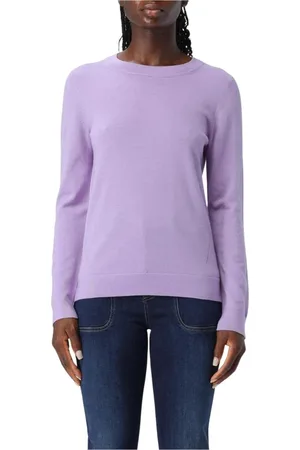 HUGO BOSS Femme, Pulls, Violet, Taille: 40 FR Élégant Pull en Laine
