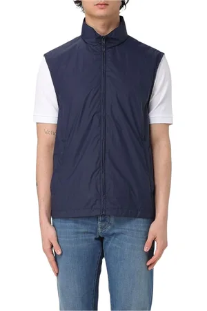 FAY Homme, Vestes, Bleu, Taille: XL Gilet ZipUp Bleu pour Homme