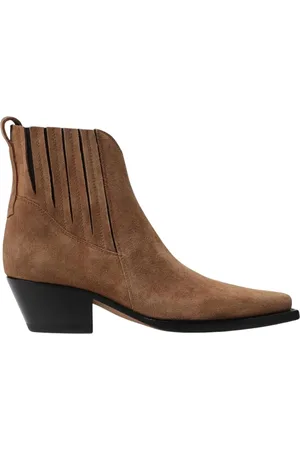 Buttero Femme, Chaussures, Brun, Taille: 38 1/2 EU Bottes de cheville plates en sable pour femmes