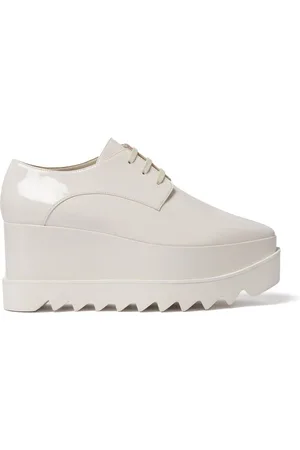 Stella McCartney Femme, Chaussures, Blanc, Taille: 38 1/2 EU Elyse Monochrome Platforms