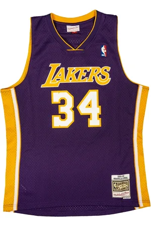 Mitchell & Ness Homme, Sport, Bleu, Taille: M Maillot NBA Swingman LA Lakers Shaquille O