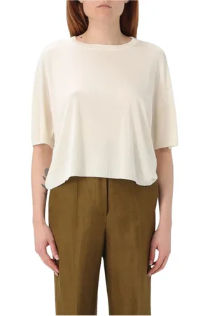 DRUMOHR Femme, Pulls, Blanc, Taille: 40 FR Pull en laine mérinos blanc