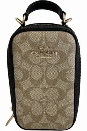 Coach Femme, Pre-owned, Brun, Taille: ONE Size Pre-owned Cuir sacs-bandouliere