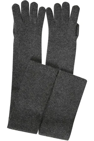 Max Mara Femme, Accessoires, Gris, Taille: ONE Size Gants Gris Foncé