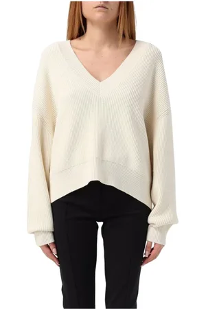 IRO Femme, Pulls, , Taille: 40 FR Pull à col en V en tricot côtelé