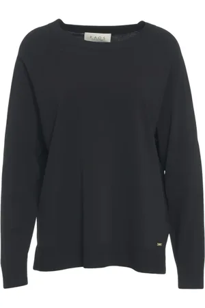 Kaos Femme, Pulls, Noir, Taille: 38 FR Haut en tricot de viscose