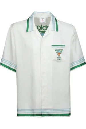 Casablanca Homme, Chemises, Multicolore, Taille: XL Tennis Icon Vacation Shirt