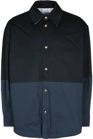 Thom Browne Homme, Chemises, Bleu, Taille: S Blazers et Gilets Élégants pour Hommes