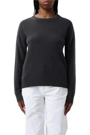 Zadig & Voltaire Femme, Pulls, Gris, Taille: 42 FR Pull en cachemire gris à col en V