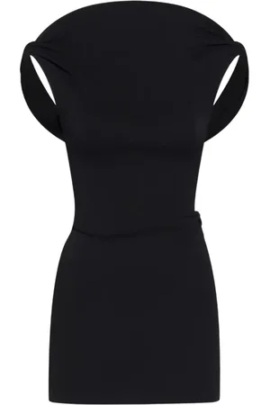 Jacquemus Femme, Robes, Noir, Taille: 34 FR Robe Mini Noire avec Dos Ouvert