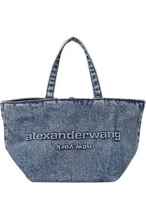 Alexander Wang Femme, Sacs, Bleu, Taille: ONE Size Sac Fourre-Tout en Denim Bleu