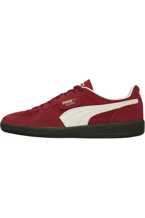 PUMA Homme, Chaussures, Rouge, Taille: 44 EU Baskets rouges et blanches avec semelle noire