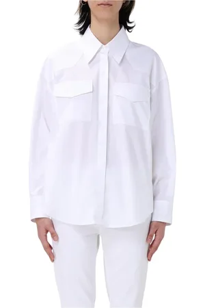 Dondup Femme, Blouses et Chemises, Blanc, Taille: 34 FR Chemise Blanche Relaxed Fit